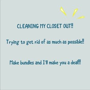 CLOSET CLEAN OUT!!!!!